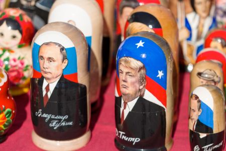 russian dolls of putin and trump