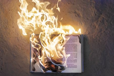 a book on fire
