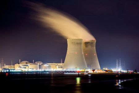 nuclear power plant stacks