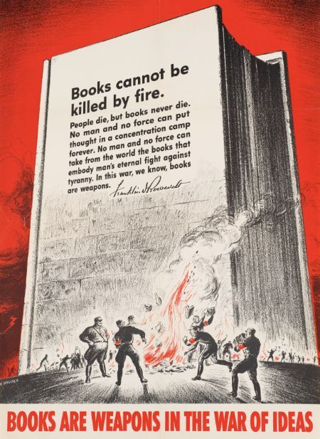 cover of a book 'books are weapons in the war of ideas'