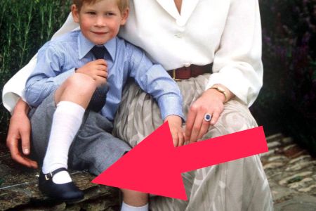 prince harry's slip-on brothel creeper shoes, with poofy strap