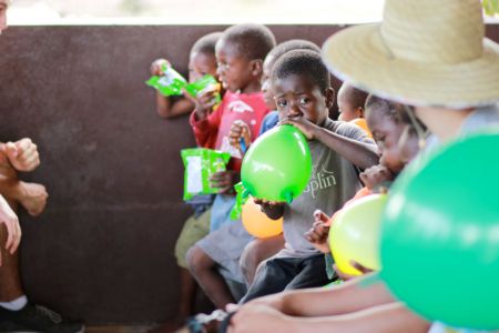 haitian school kids